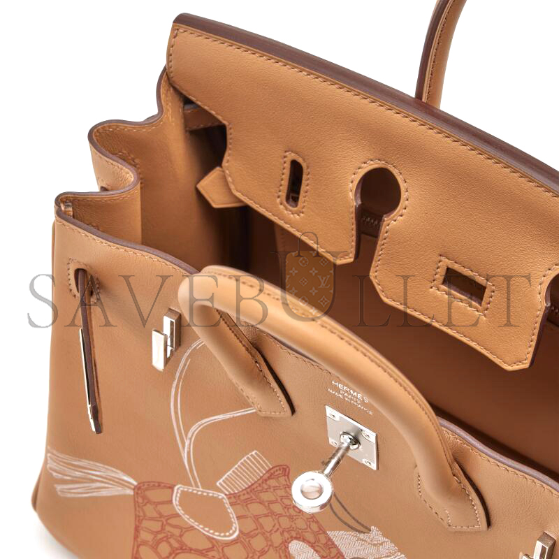 H**me5 master birkin 25 biscuit swift palladium hardware (25*20*13cm)